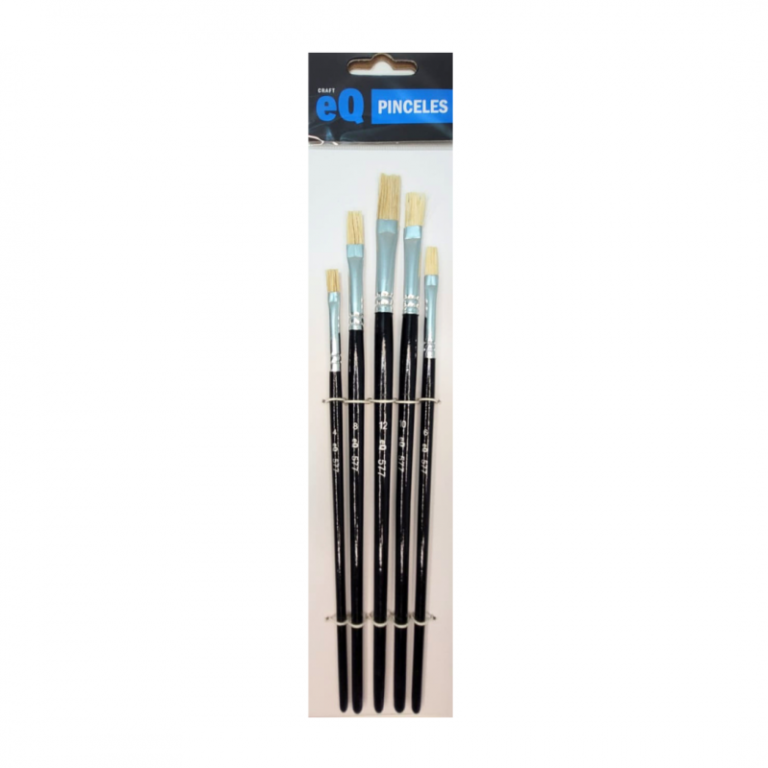 Set Pincel Cerda Plano N°24