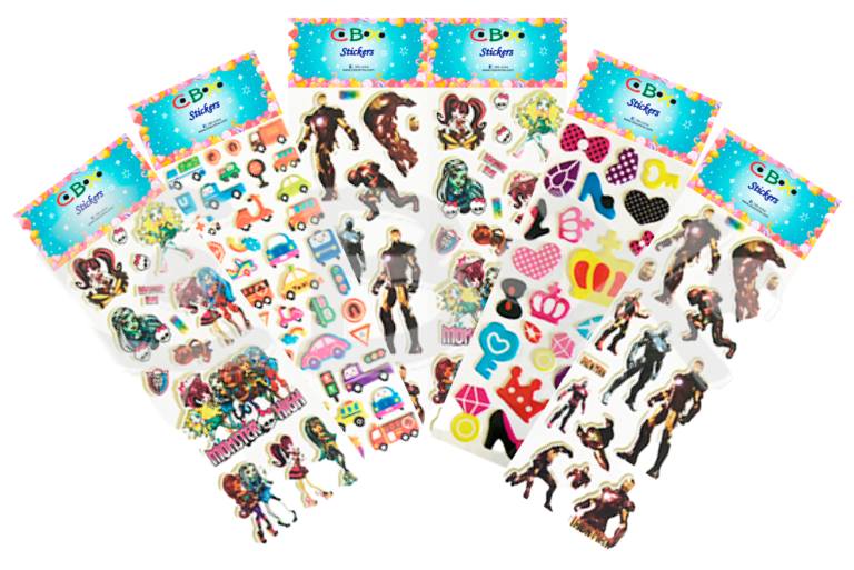 Stickers Surtidos CBX (8 unidades)
