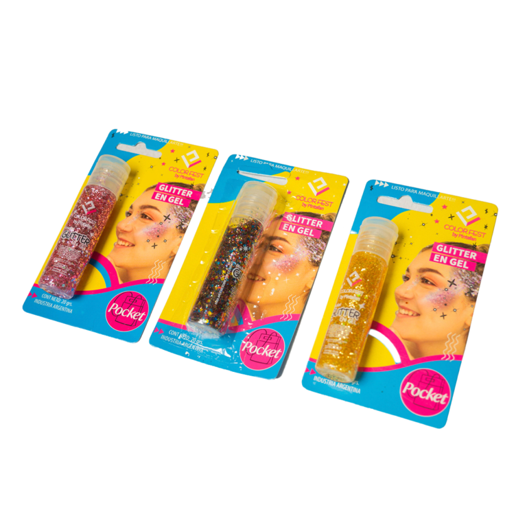 Glitter en Gel Pocket 20grs - Pintafan