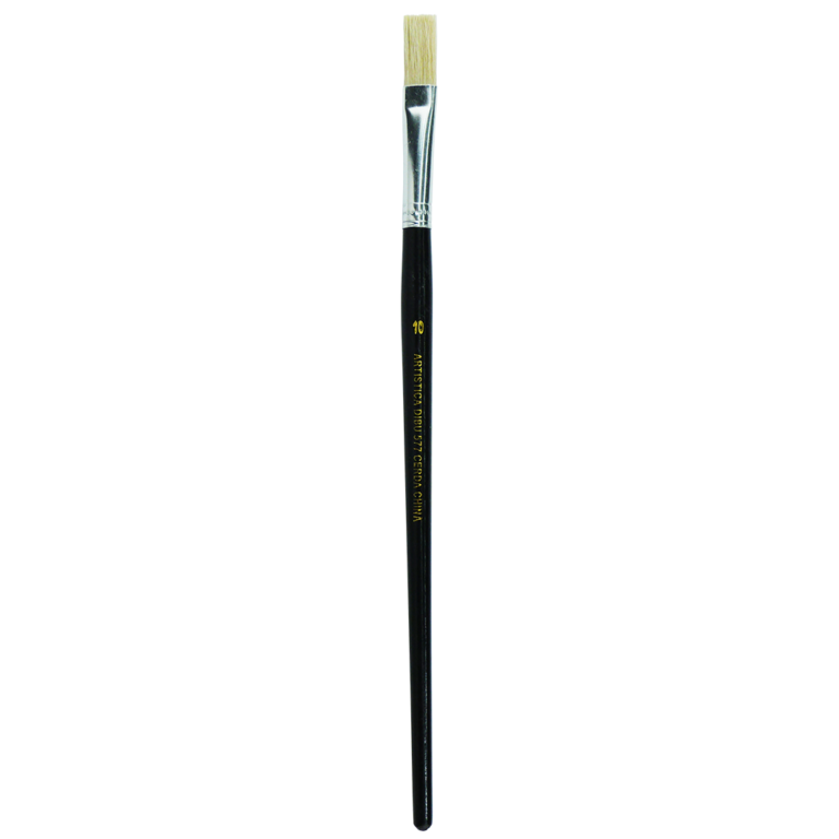 Pinceles Serie 577 Chato Cerda Blanca - AD