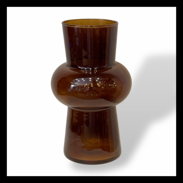 Florero Vidrio Marrón (4-275)